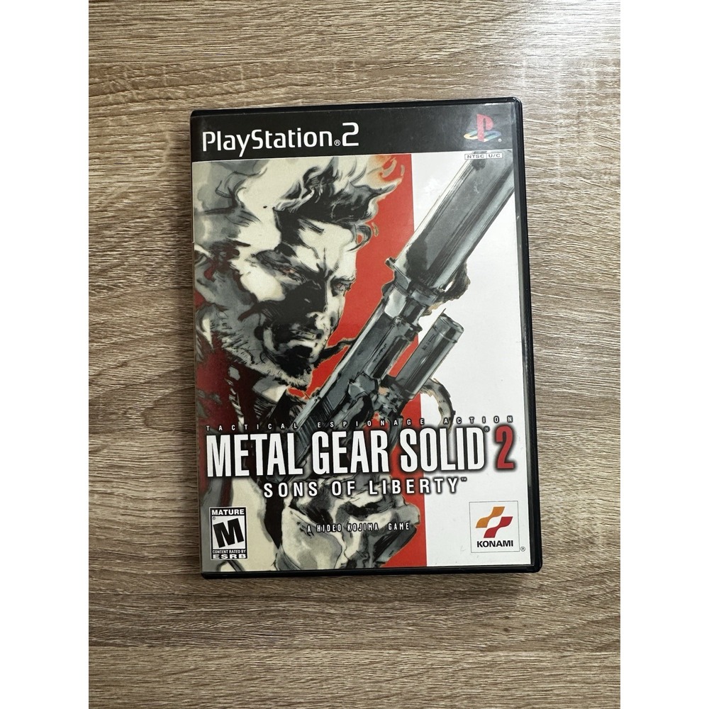 Metal Gear Solid 2 Sons of Liberty Game PS2 CIB Manual included
